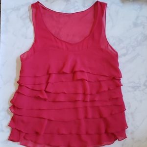 Express sheer tiered top